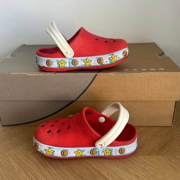 Rare Crocs x Super Mario Toddler Sandals - SZ 8 C - Picture 7 of 9